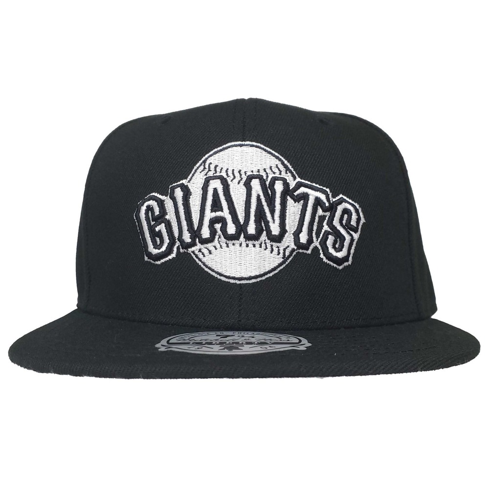 San Francisco Giants Mitchell & Ness MLB Fitted 7 3/4 Flatbill Cap Hat Black NWT